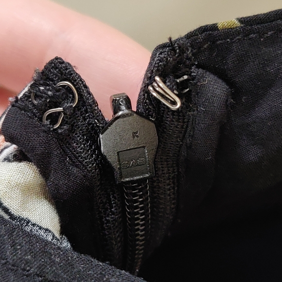 Forever 21 Black Lace-up Floral Summer Minidress Large - Picture 10 of 12